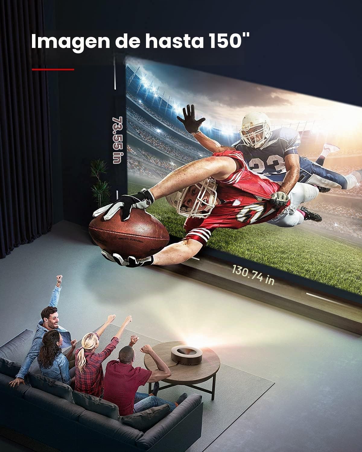 Amazon.com: NEBULA Cosmos Max 4K UHD TV Proyector de cine en casa